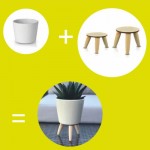 Leseno stojalo za cvetlične lonce 05.157.11